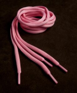Шнурки спортивные объемные 9мм 140см розовый