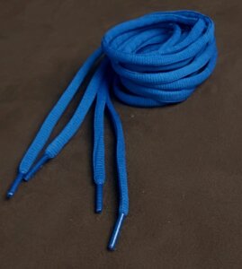 Шнурки спортивные объемные 9мм 140см синий