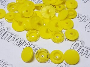 Т8 кнопки пл. Желтый (14мм.)