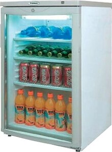 Шкаф холодильный DM105-S белый, обрамл. сер, новый испаритель (Grey Line)