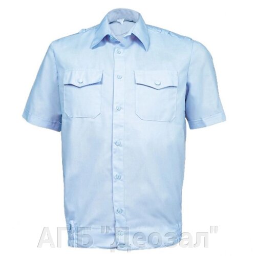 Рубашка голубая для полиции короткий рукав