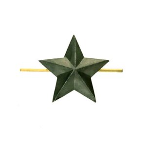 Звезда 13 мм защитного цвета
