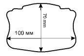 Этикетка 70*100 мм многоцветная