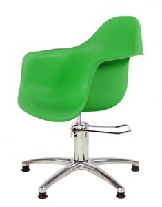 Парикмахерское кресло "Рэй" зеленое, гидравлическое