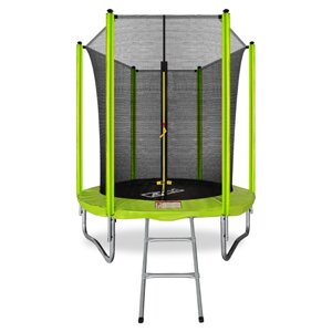 ARLAND Батут 6FT с внутренней страховочной сеткой и лестницей (Light green)