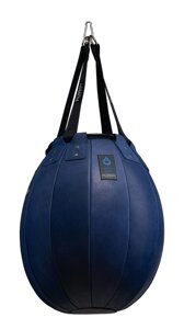 Водоналивная боксерская груша BIG WATER PEAR FILIPPOV на стропах (кожа), синяя 8 кг