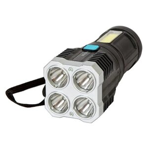 Фонарик GLANZEN ручной светодиодный аккумуляторный USB фонарь UFL-0400-LS03