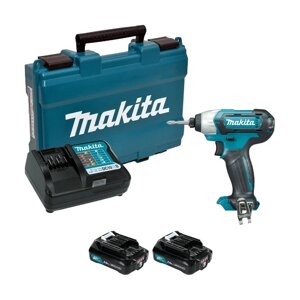 Гайковерт MAKITA TD110DWAE ак (уд),12В,2х2АчLi-ion,0-3500у/м,110Нм,1.2кг, чем, подсв,M5-M12