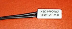 Реле термо "KSD 9700 75с 250в, 5а, 010436(KSD9700)