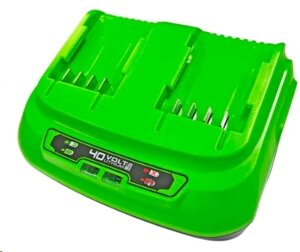 Зарядное устройство Greenworks G40UC8 40V 2-х аккумуляторов Быстрое 2Ач — 30мин 4Ач — 60мин 2938807