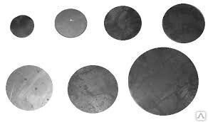 Заглушка - пятак (сталь, бронза, медь, латунь, титан) d 114 мм S 12 мм