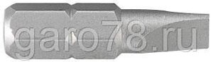 Вставка (бита) торцевая 1/4", Slotted, 3х0,5 мм, L = 25 мм KING TONY 102503S1