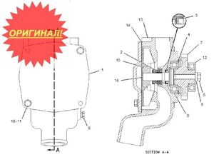 Насос Водяной Помпа Caterpillar (Cat) 3306 172-7767 в Москве от компании Компания Рекам Групп