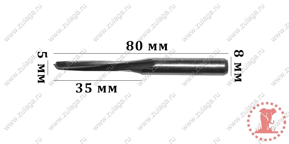 Фреза 5x35x80x8 HSS co 5% от компании ООО "ТехКом" - фото 1