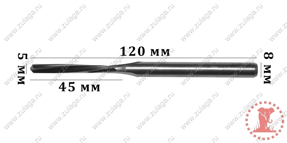 Фреза 5x45x120x8 HSS co 5% от компании ООО "ТехКом" - фото 1