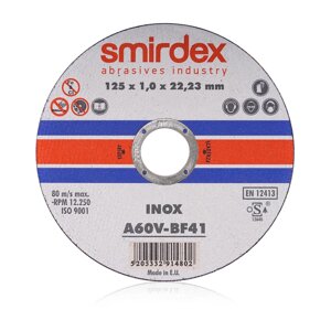 180*1,6мм SMIRDEX 914 Inox Cutting Wheels Отрезной круг по нержавеющей стали