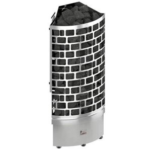 Электрическая печь для сауны ARIES, 6 квт, угловая, материал - нержавеющая сталь, ARI3-60NS-CNR-P