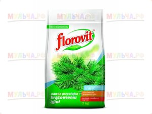 Florovit гранулированный против побурения хвои, мешок 3 кг