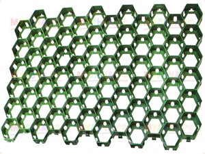 Газонная решетка Ромб, зеленая, 544 x 336 x 34 мм, 6 модулей/уп