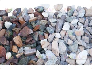 Каменная крошка Микс разноцветный Галтованный, 20-40 мм, 10 кг