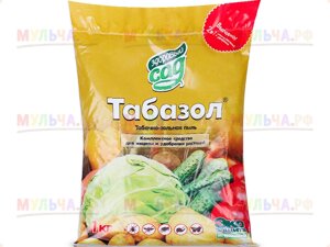 Табазол (Золотаб) (зольно-табачная пыль) средство для удобрения растений и защиты от вредителей, 1 кг