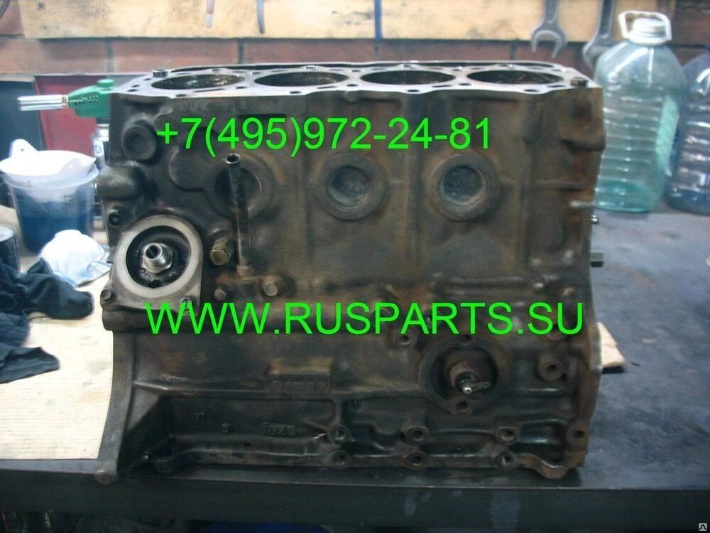 Блок цилиндров двигателя Toyota 1DZ-II от компании РУСПАРТС - фото 1