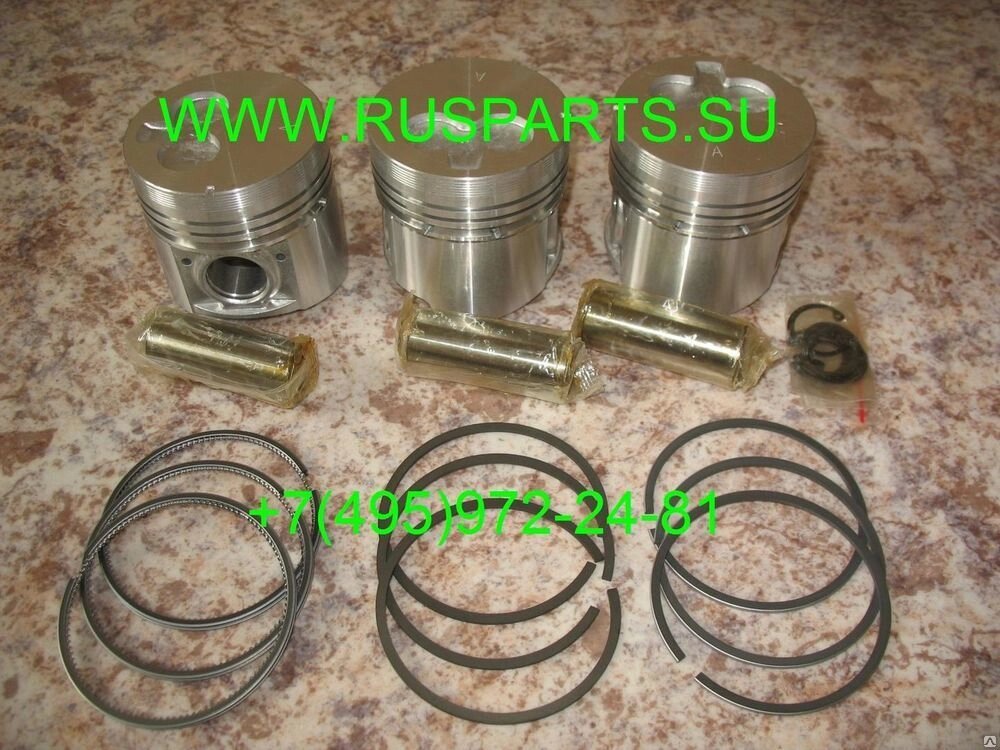 Поршни, пальцы двигателя Isuzu 3KR1 от компании РУСПАРТС - фото 1