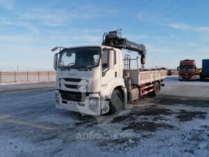 Бортовой автомобиль на шасси Isuzu Giga 4х2 с КМУ 10 т