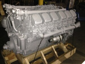 Двигатель без КПП и сцепления БЕЛАЗ 360 л. с., блок нового образца, раздельные ГБЦ ЯМЗ 240М2-1000186