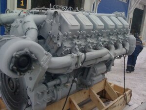 Двигатель без КПП и сцепления блок старого образца БелАЗ 500 л. с. с инд. ГБЦ 240НМ2-1000186 ЯМЗ-240НМ2