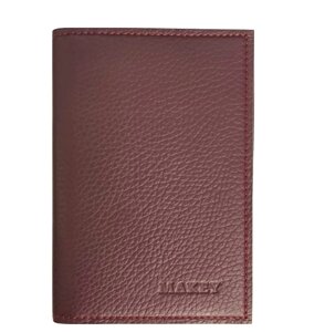 Макей Обложка для паспорта с карманами «Классика»Цвет бордо