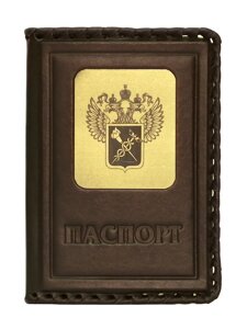 Макей Обложка на паспорт «Таможня»Цвет коричневый