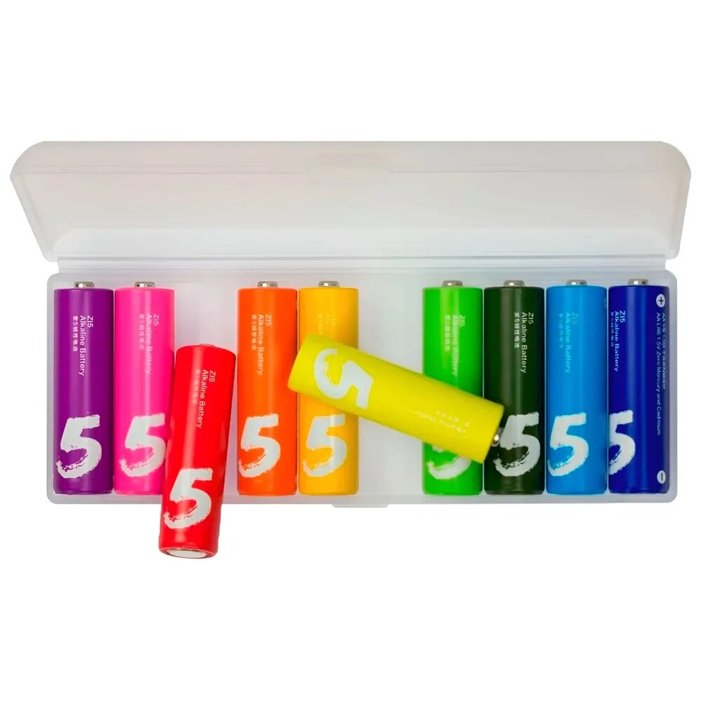 Элемент питания Xiaomi Rainbow Batteries ZI5 LR6 (уп. 10 шт. в пластиковом боксе) /500 от компании Медиамир - фото 1