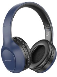 Гарнитура Bluetooth полноразмерная BOROFONE BO19 Musique BT5.3 200mah AUX Blue