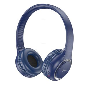 Гарнитура Bluetooth полноразмерная HOCO W41 Charm Bluetooth 5.3 200mah MP3 складные Blue