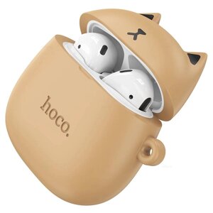 Гарнитура Bluetooth TWS HOCO EW45 (Caramel Cat) карамельный чехол