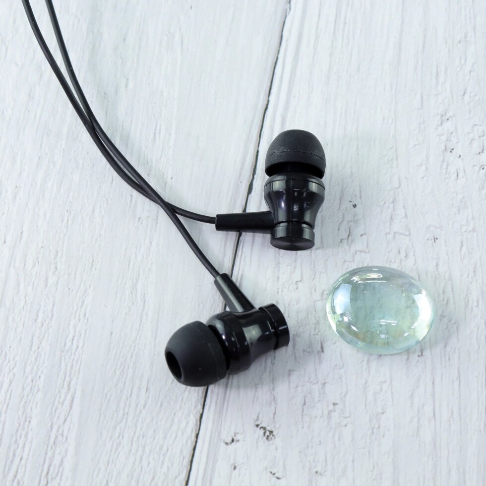 Гарнитура внутриканальная Borofone BM67 Talent Jack 3.5mm, 1.2m Black сд от компании Медиамир - фото 1