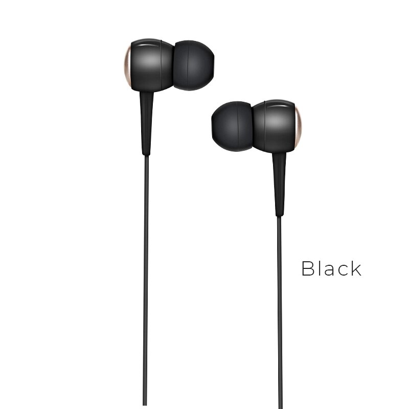 Гарнитура внутриканальная HOCO M19 Drumbeat Black пс от компании Медиамир - фото 1