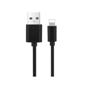 Кабель More choice USB - Lightning K13i 2.1A TPE 1м + держатель для кабеля (Black)