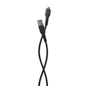 Кабель More choice USB - MicroUSB K16m 2.0A TPE 1м + держатель для кабеля (Black)