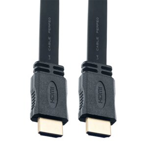 Кабель PERFEO HDMI A вилка - HDMI A вилка, плоский, ver. 1.4, 2.0 мeters (H1302)