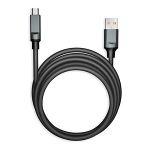 Кабель smartbuy USB - micro USB BOLD супертолстый черный 3а, TPE, 1 м пакет (IK-12BOLD-BLACK)