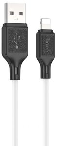 Кабель USB-Lightning HOCO X90 2,4A силикон 1м White