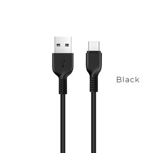 Кабель USB-TypeC Hoco X13 Easy 2A, 1 м, Black