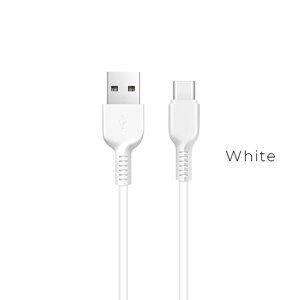 Кабель USB-TypeC Hoco X13 Easy 2A, 1 м, White