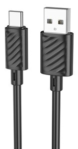 Кабель USB-TypeC Hoco X88 Gratified 3.0А ПВХ 1м Black мс