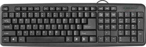 Клавиатура Defender #1 HB-420 RU, черный, полноразмерная #1 (45420)