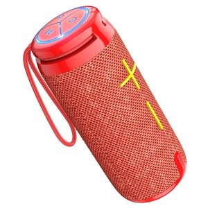 Колонка портативная borofone BR24 fashion 2*5W 1200mah BT/FM/TF/USB/AUX/TWS red