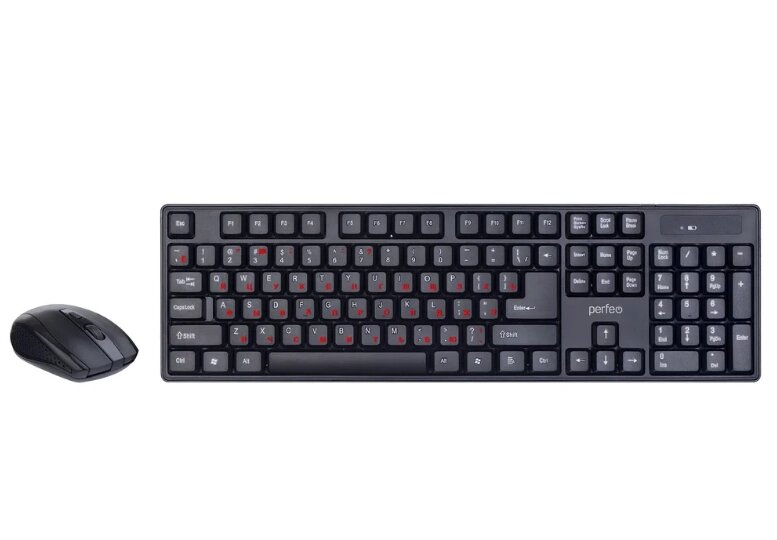 Комплект беспроводный Perfeo "UNITE", USB: клав-ра 104 кн. + оптич. мышь 3 кн.,1000-1600 DPI PF_A4786 ##от компании## Медиамир - ##фото## 1