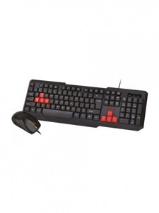 Комплект проводный клавиатура+мышь Smartbuy 230346 ONE черно-красный (SBC-230346-KR) /20